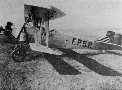 Aeronave da antiga Força Aérea da Força Pública do Estado de São Paulo, dissolvida por Vargas em 1930